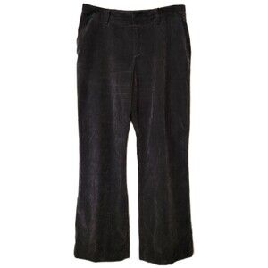 Coldwater Creek Women's Pants Size 12 Gray Trouser Fit Soft Light Corduroy EUC